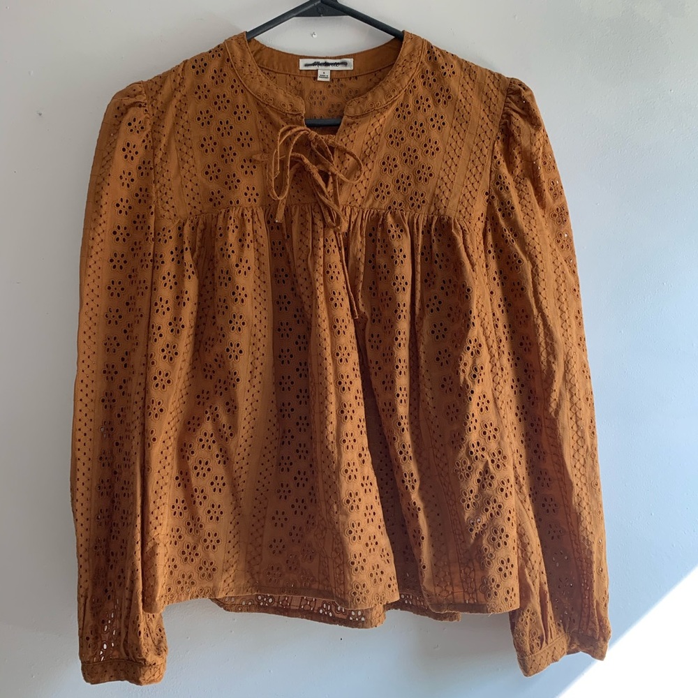 Madewell eyelet blouse
